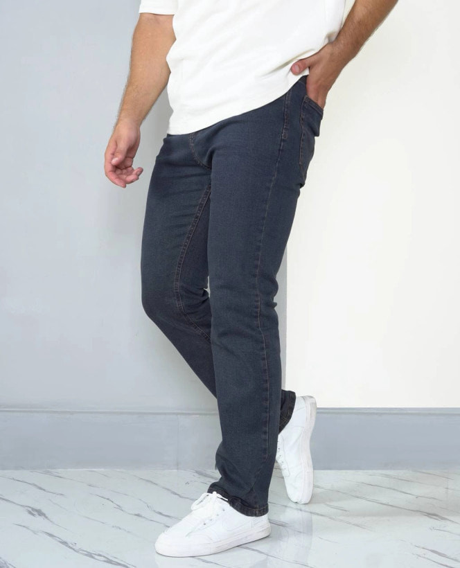 شلوار راسته مردانه ابی نفتی