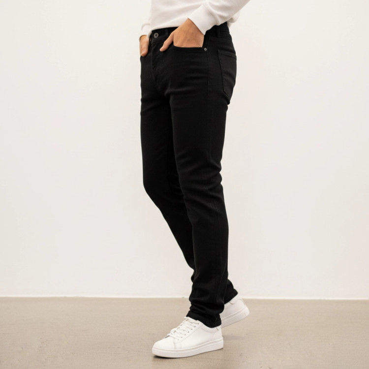 شلوار راسته مشکی مردانه