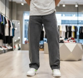 شلوار بگ ذغالی مردانه