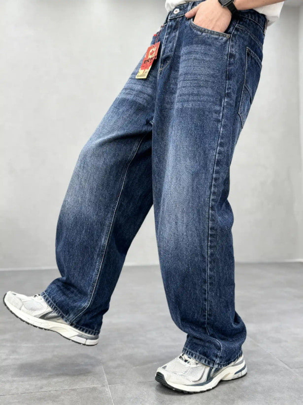 شلوار بگ مردانه آبی ترند ترین رنگ سال