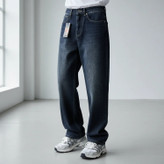 شلوار بگ سرمه ای مردانه