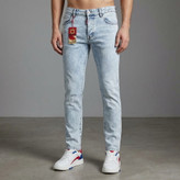 شلوار راسته مردانه آبی برفی