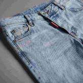 شلوار راسته مردانه آبی برفی