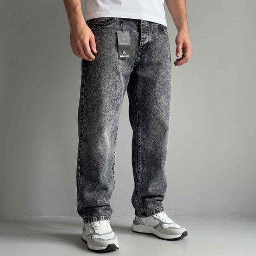 شلوار بگ ذغالی مردانه