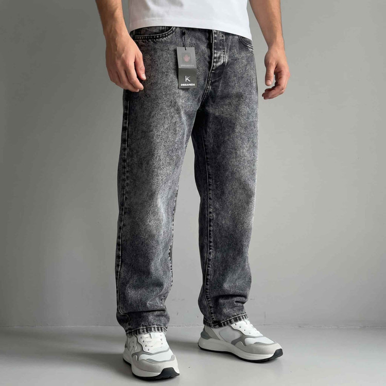 شلوار بگ ذغالی مردانه